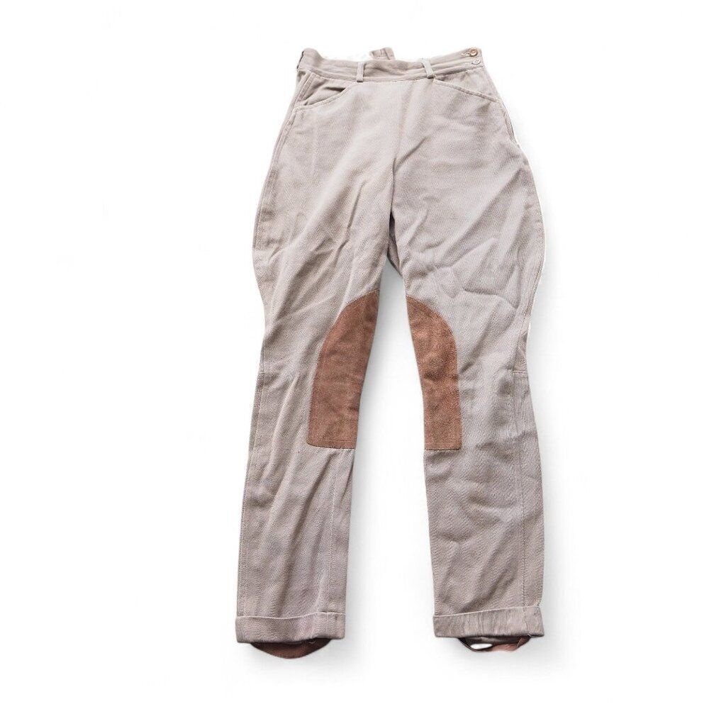 Brittany Riding Apparel Vintage‎ 1960s Equestrian Riding Pants Tan Waist 25"